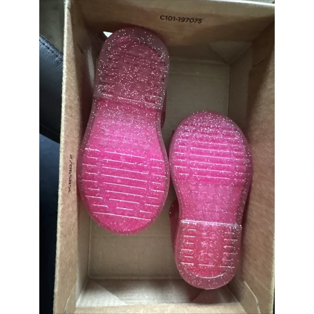 Mini Melissa Girls' Amy &‎ Barbie Sandals Pink Size 5 New in BOX